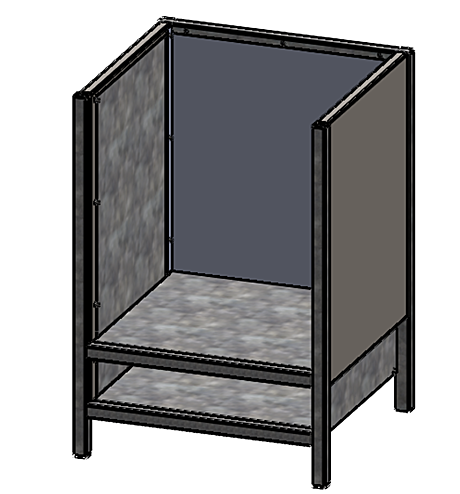 Модуль 800×560×850 под печь